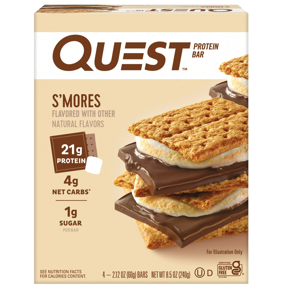 Quest Nutrition 21g Protein Bar - S'mores, 4 count