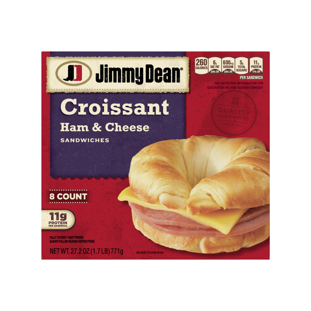 Jimmy Dean Ham & Cheese Croissant Sandwiches 8 Count