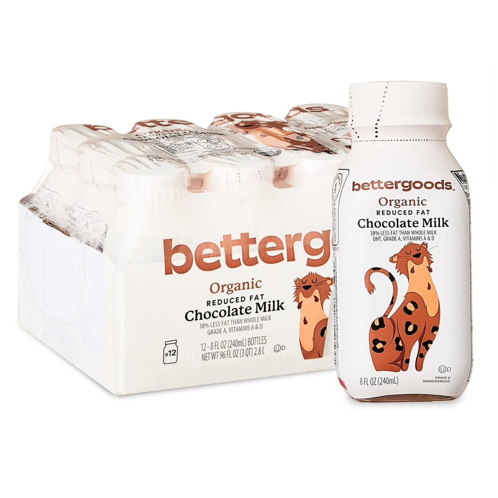 Store Brand Organic Reduced Fat Chocolate Milk, 12 Count 8 Fl Oz