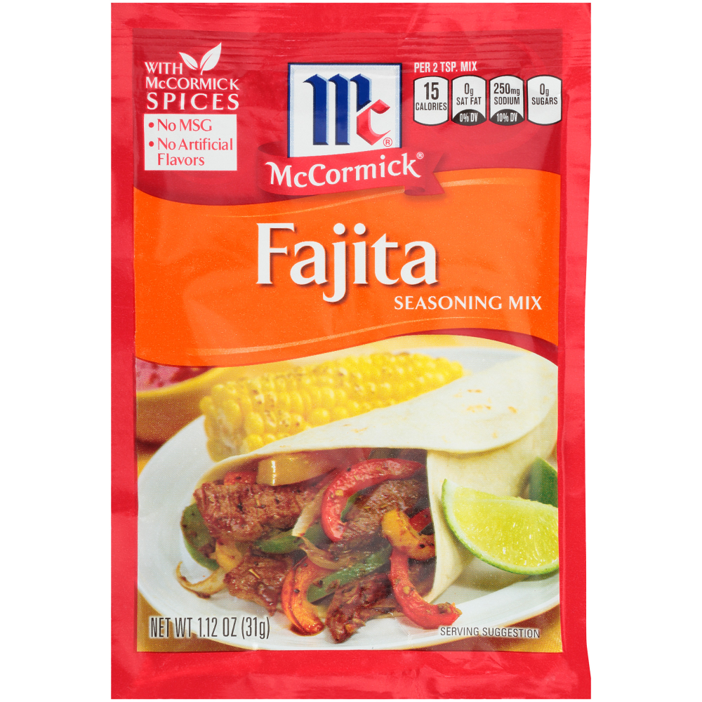 McCormick Fajita Seasoning Mix  1.12 Oz Envelope