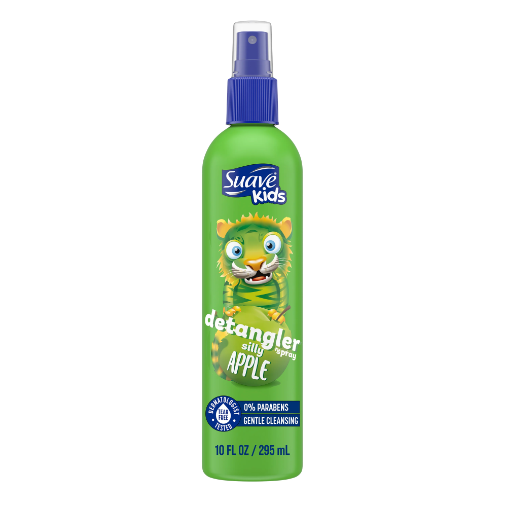 Suave Kids Detangler Spray for Tear-Free Styling Silly Apple - 10 Fl Oz