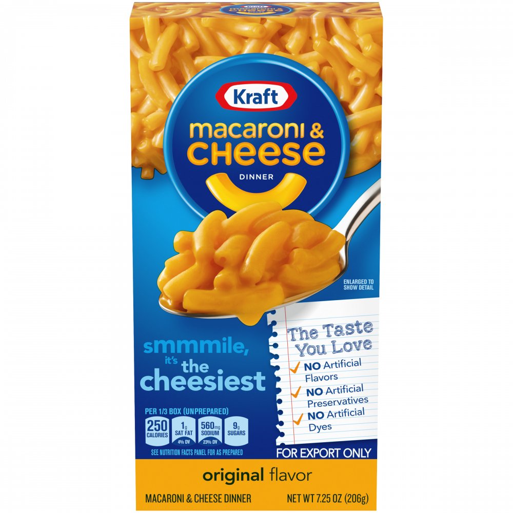 Kraft Macaroni & Cheese Dinner Original 7.25oz Box