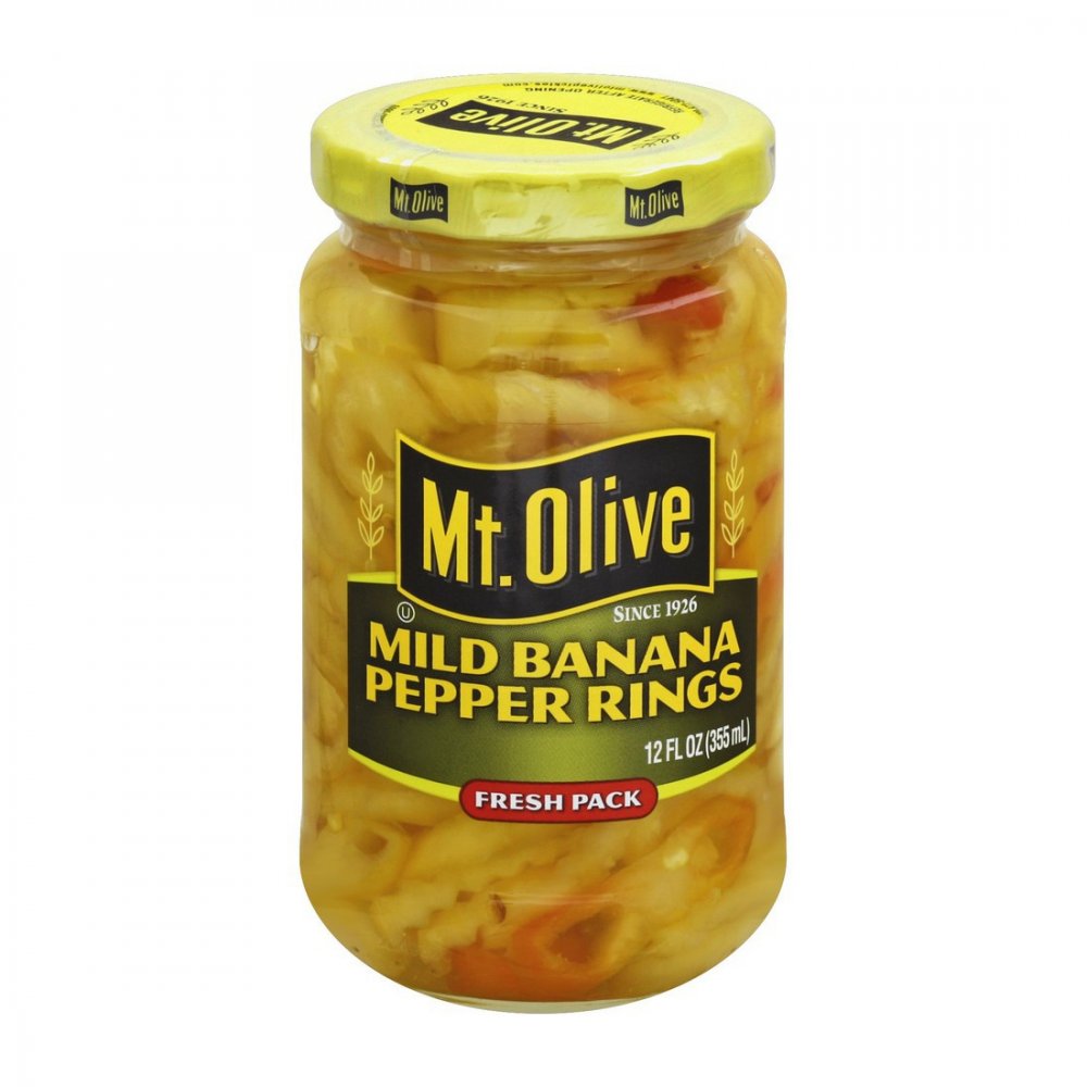 Mt. Olive Mild Banana Pepper Rings 12oz Jar