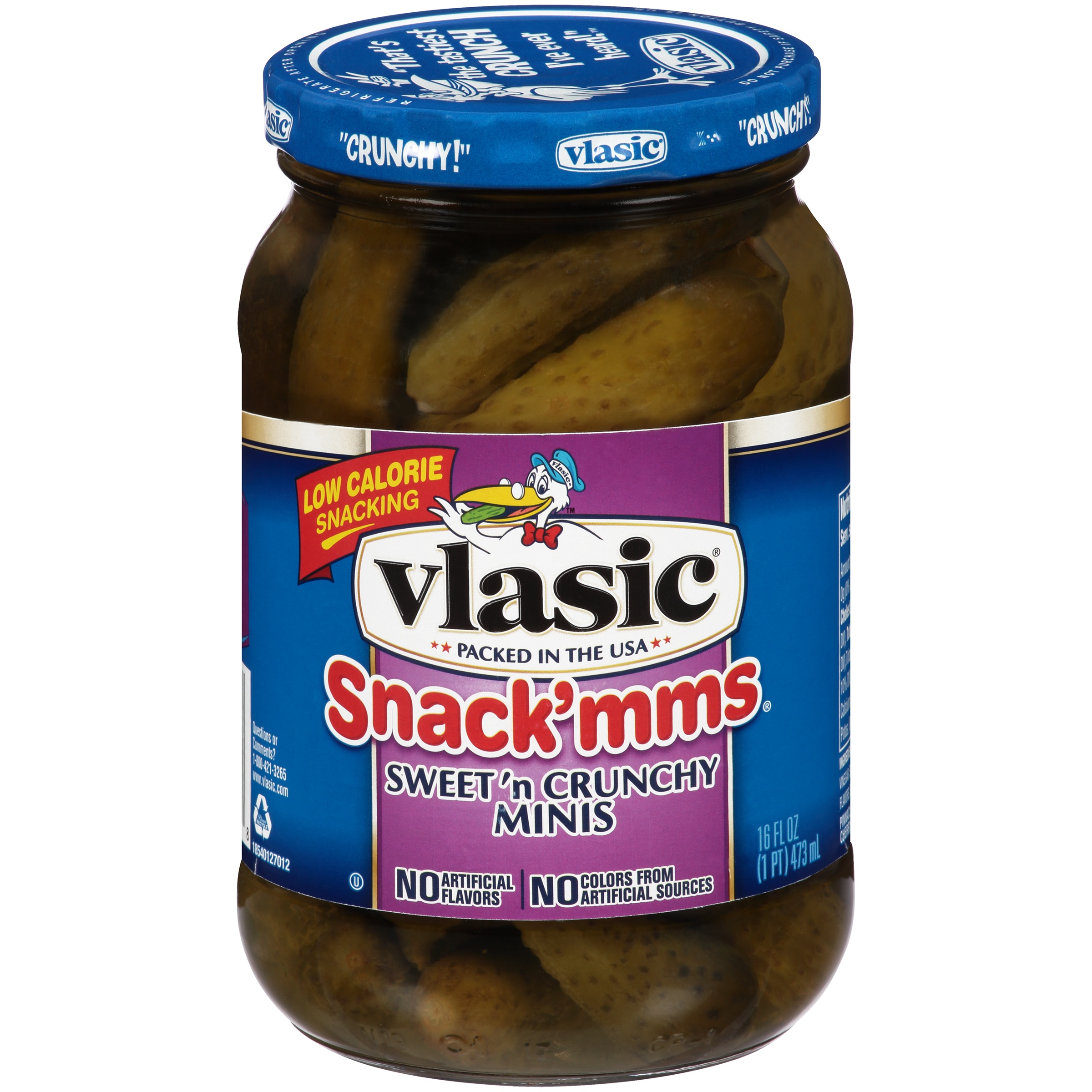 Vlasic Pickles Snack'mms 16oz Jar