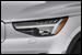 Volvo C40 Recharge headlight photo at San Francisco in Volvo izmo emporio