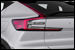 Volvo C40 Recharge taillight photo at San Francisco in Volvo izmo emporio