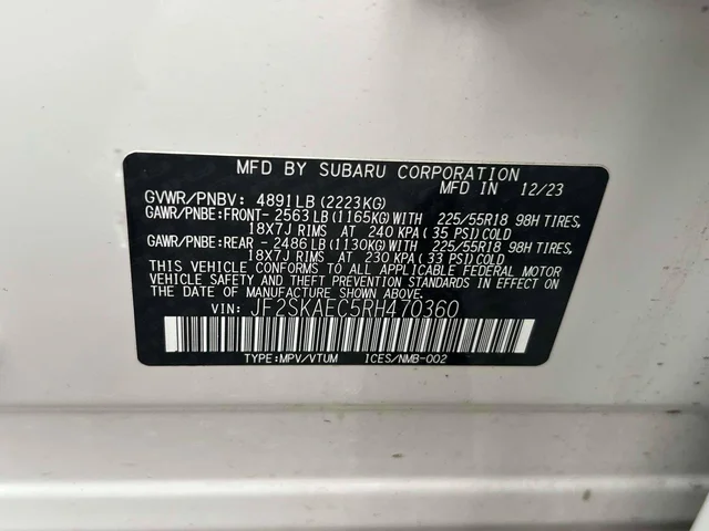SEMINUEVOS SUBARU Forester a Estados en autogozo