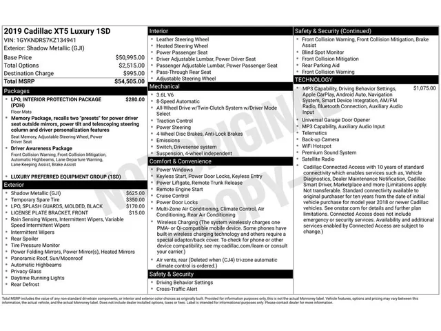 SEMINUEVOS CADILLAC XT5 a Estados en autogozo