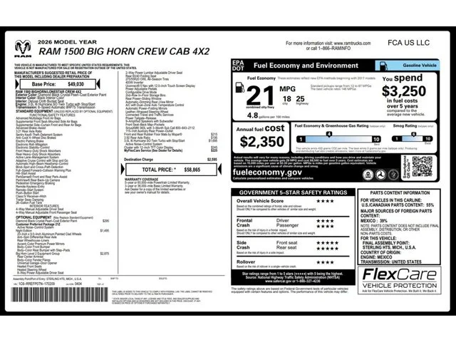SEMINUEVOS RAM 1500 a Estados en autogozo