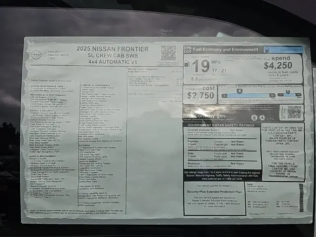 Nuevos NISSAN FRONTIER à Estados chez autogozo