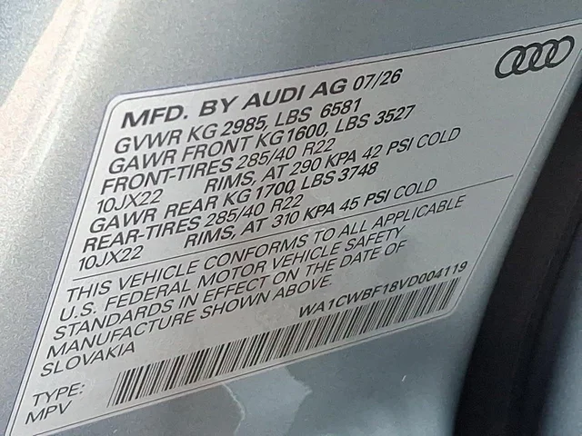 Nuevos AUDI SQ8 à Estados chez autogozo