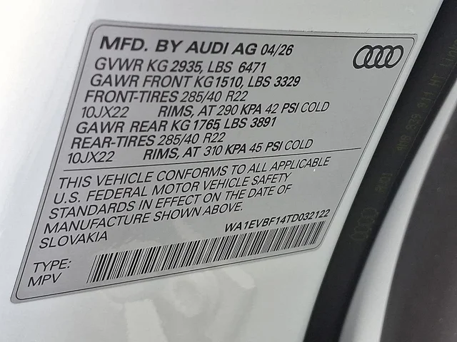 Nuevos AUDI Q8 à Estados chez autogozo