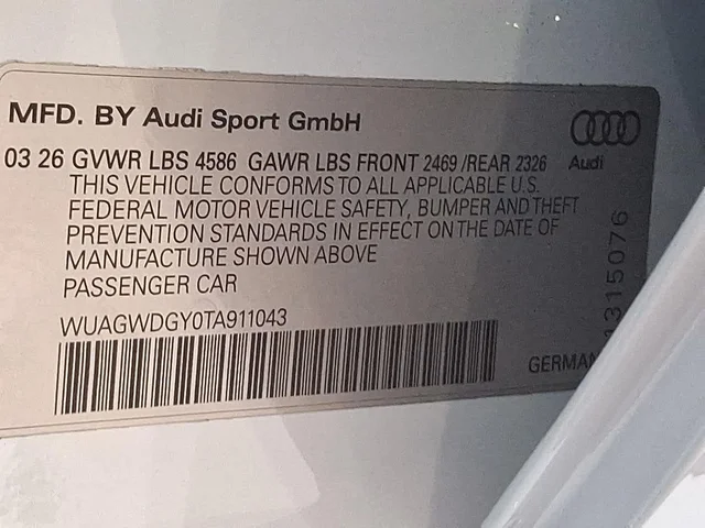 Nuevos AUDI RS 3 à Estados chez autogozo