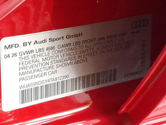 Nuevos AUDI RS 3 à Estados chez autogozo