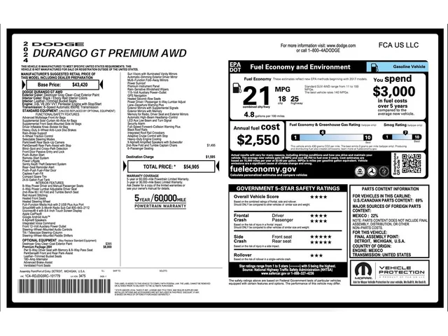 SEMINUEVOS DODGE Durango a Estados en autogozo