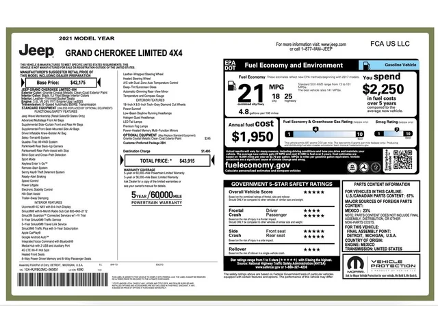 SEMINUEVOS JEEP Grand Cherokee a Estados en autogozo