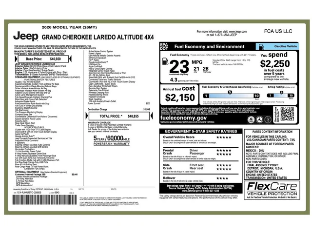 Nuevos JEEP GRAND CHEROKEE à Estados chez autogozo