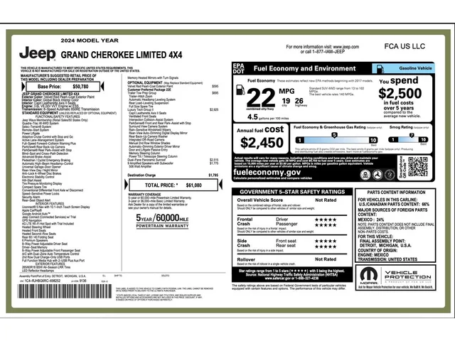 SEMINUEVOS JEEP Grand Cherokee a Estados en autogozo