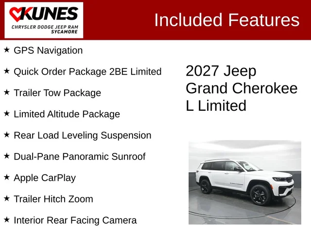 Nuevos JEEP GRAND CHEROKEE L à Estados chez autogozo