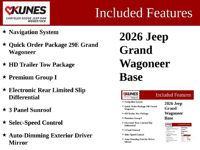 Nuevos JEEP GRAND WAGONEER à Estados chez autogozo