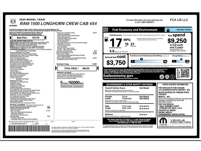 SEMINUEVOS RAM 1500 a Estados en autogozo