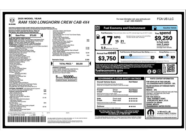 SEMINUEVOS RAM 1500 a Estados en autogozo