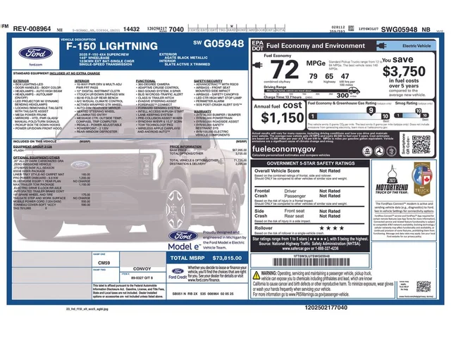 SEMINUEVOS FORD F-150 Lightning a Estados en autogozo