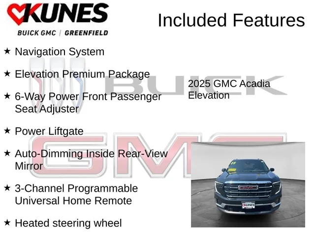 Nuevos GMC ACADIA à Estados chez autogozo