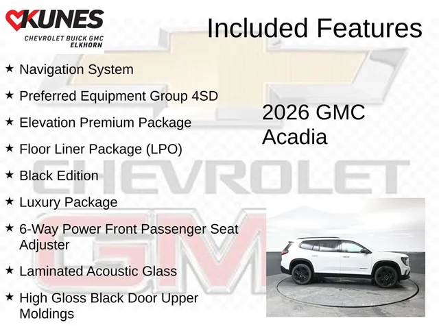Nuevos GMC ACADIA à Estados chez autogozo
