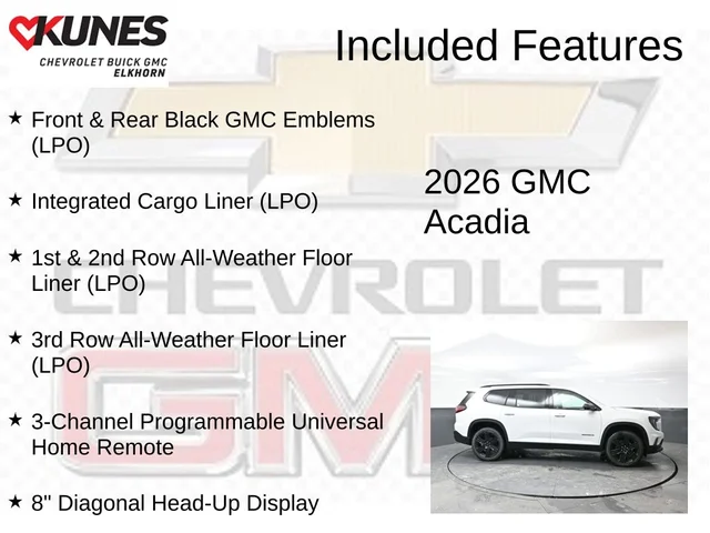 Nuevos GMC ACADIA à Estados chez autogozo