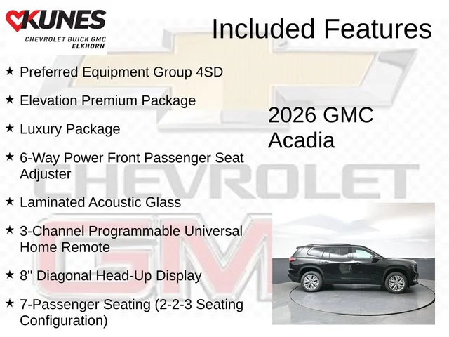 Nuevos GMC ACADIA à Estados chez autogozo