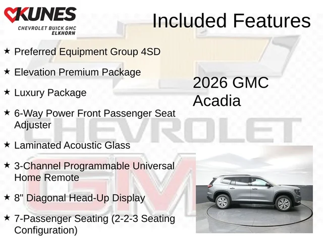 Nuevos GMC ACADIA à Estados chez autogozo