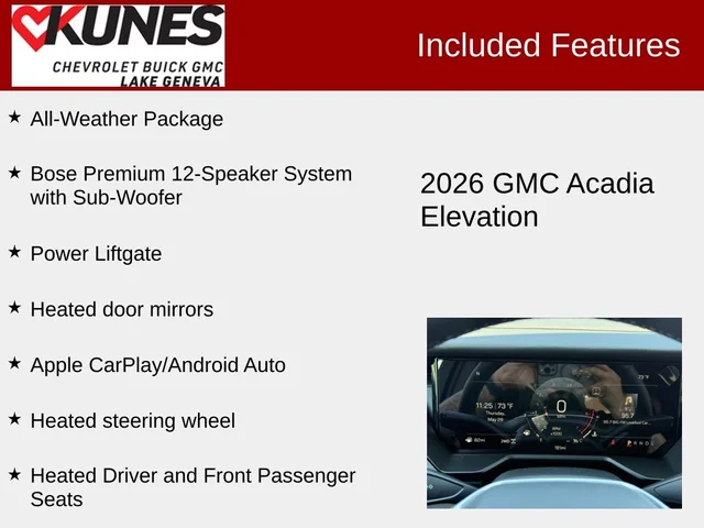 Nuevos GMC ACADIA à Estados chez autogozo
