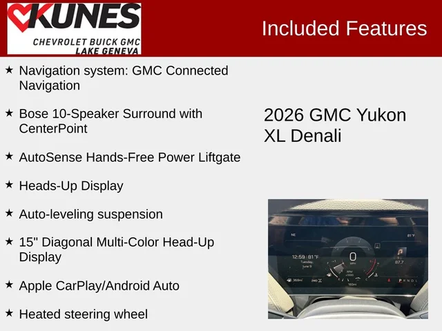 Nuevos GMC YUKON XL à Estados chez autogozo