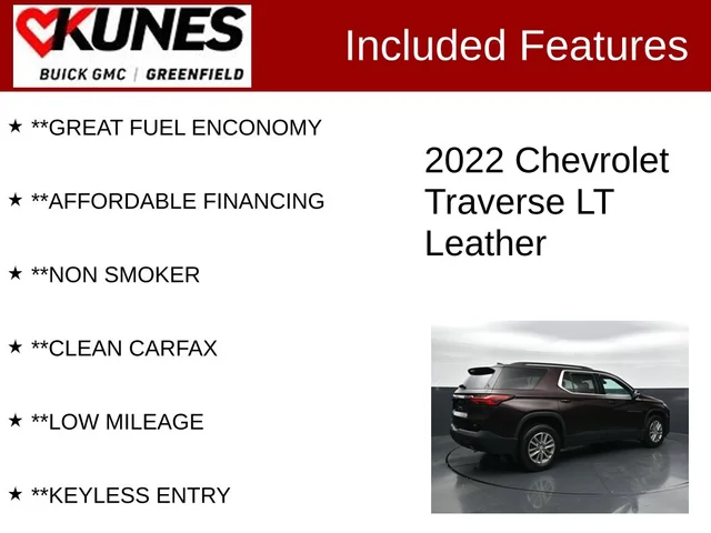 SEMINUEVOS CHEVROLET Traverse a Estados en autogozo