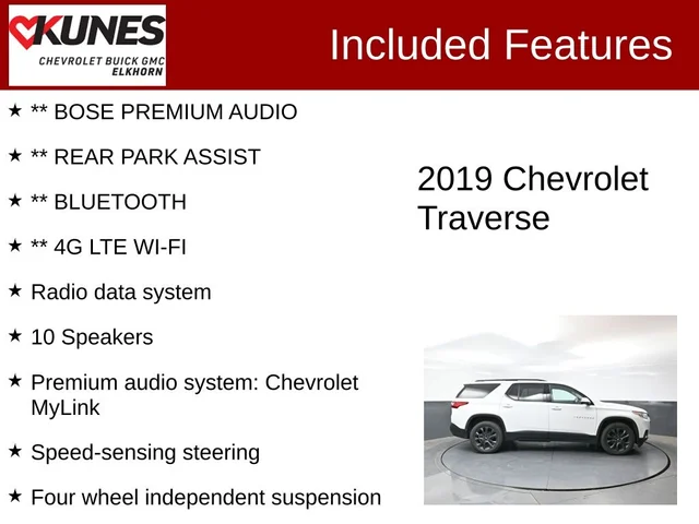 SEMINUEVOS CHEVROLET Traverse a Estados en autogozo