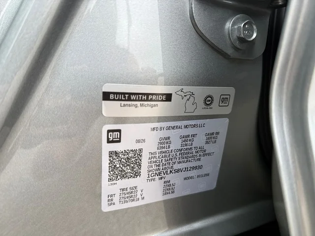 Nuevos CHEVROLET TRAVERSE à Estados chez autogozo