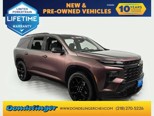 Nueve CHEVROLET TRAVERSE à Brainerd  chez Dondelinger Chevrolet