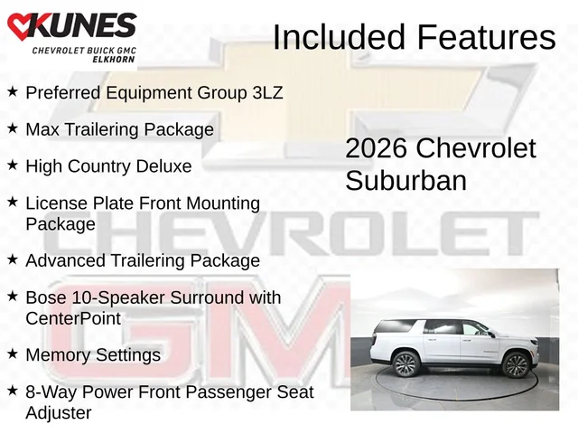 Nuevos CHEVROLET SUBURBAN à Estados chez autogozo
