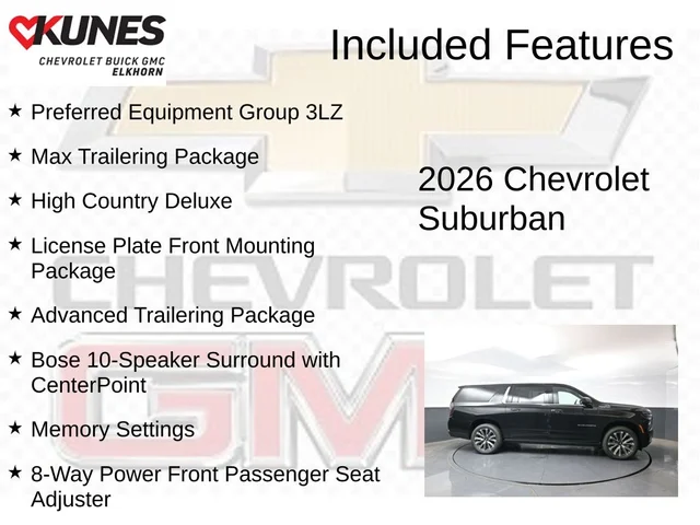 Nuevos CHEVROLET SUBURBAN à Estados chez autogozo