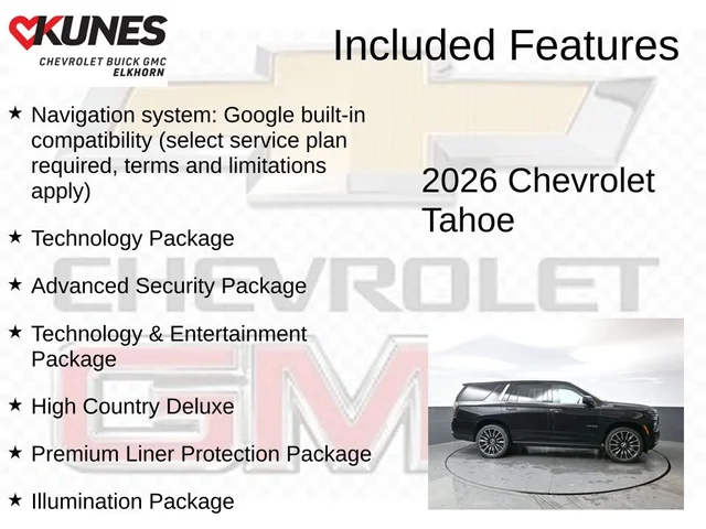 Nuevos CHEVROLET TAHOE à Estados chez autogozo