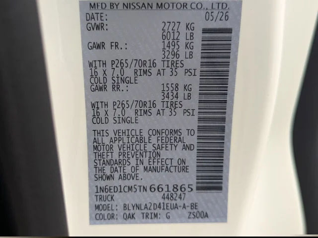 Nuevos NISSAN FRONTIER à Estados chez autogozo