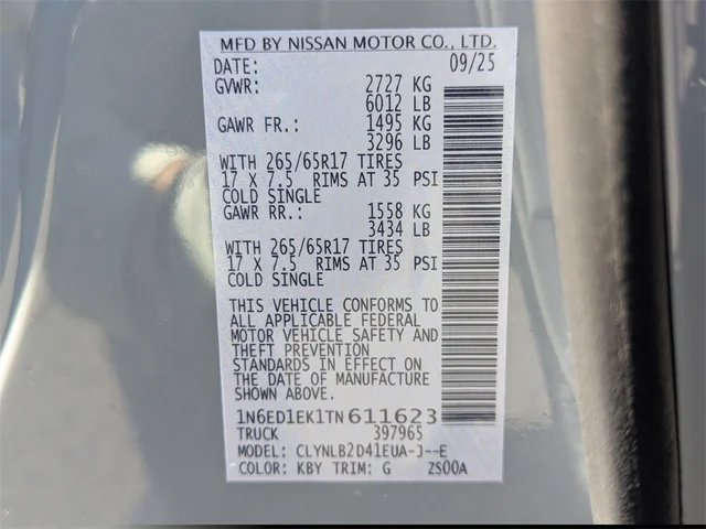 Nuevos NISSAN FRONTIER à Kennesaw, chez Town Center Nissan