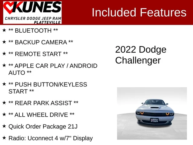 SEMINUEVOS DODGE Challenger a Estados en autogozo