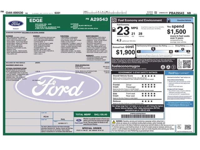 SEMINUEVOS FORD Edge a Estados en autogozo