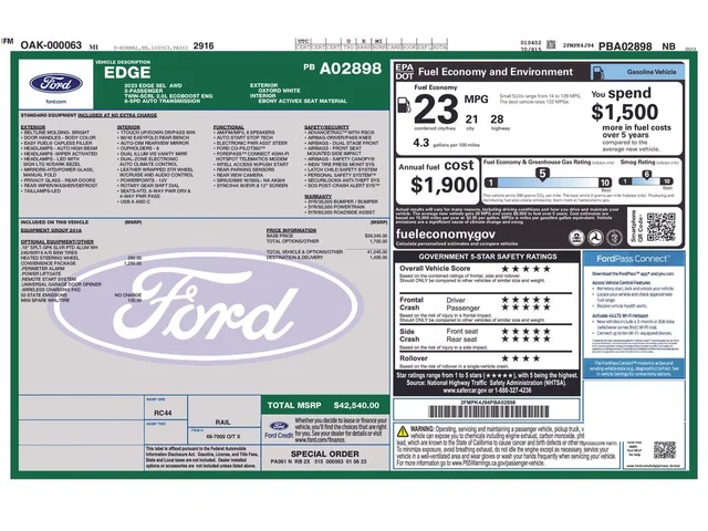 SEMINUEVOS FORD Edge a Estados en autogozo