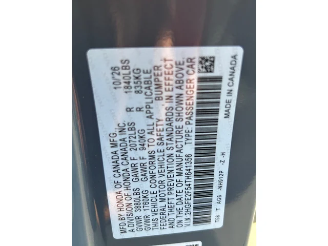 Nuevos HONDA CIVIC à Estados chez autogozo