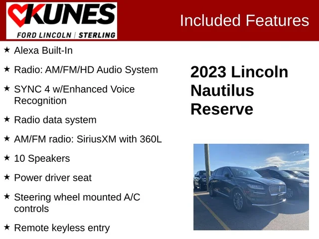 SEMINUEVOS LINCOLN Nautilus a Estados en autogozo