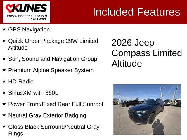 Nuevos JEEP COMPASS à Estados chez autogozo