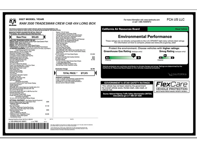 Nuevos RAM 3500 à Estados chez autogozo